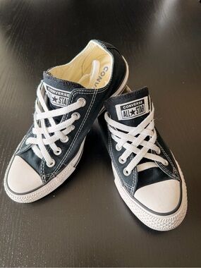 Converse Black and White Low Top Sneakers